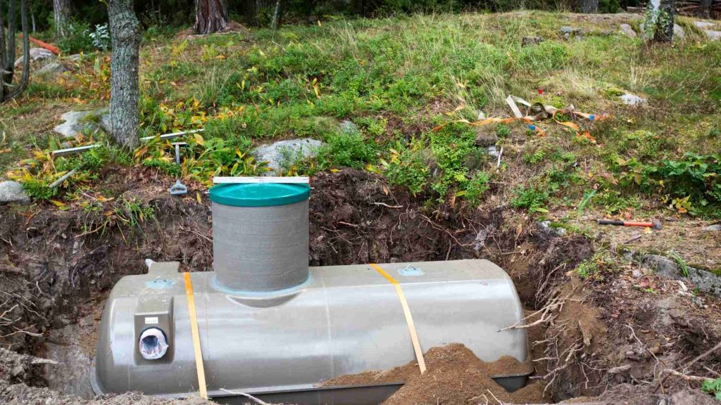 Septic tank installation